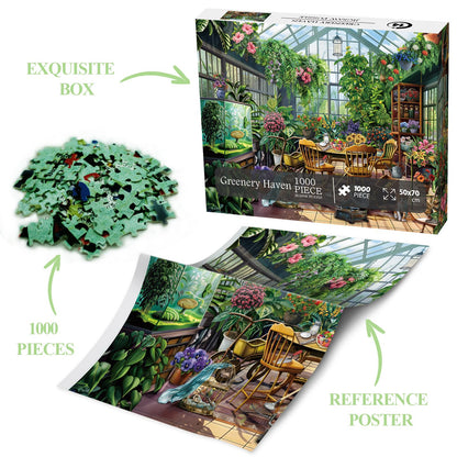 Greenery Haven Jigsaw Puzzle 1000 Pieces