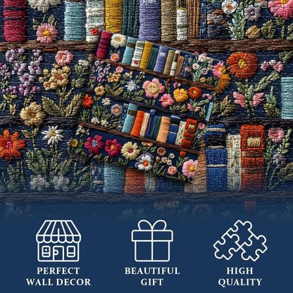 Flowers and Books Jigsaw Puzzle 1000 Pieces