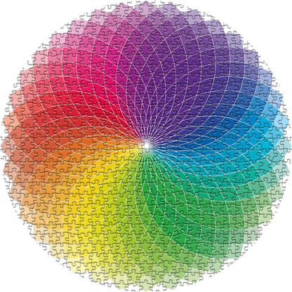 Round Color Gradient Impossible Jigsaw Puzzle 1000 Pieces