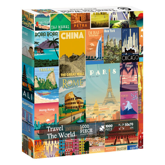 Vintage World Travel Jigsaw Puzzle 1000 Pieces