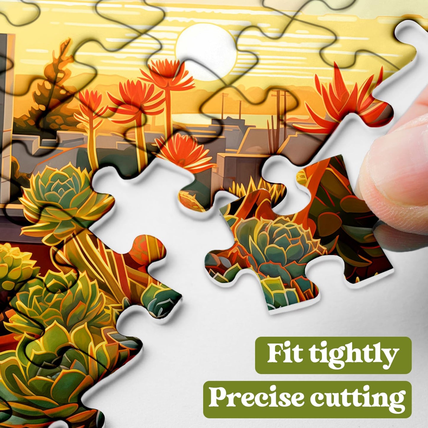 Sunset Succulents Jigsaw Puzzle 1000 Pieces