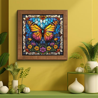 Stained Glass Butterfly Jigsaw Puzzle 1000 Pieces