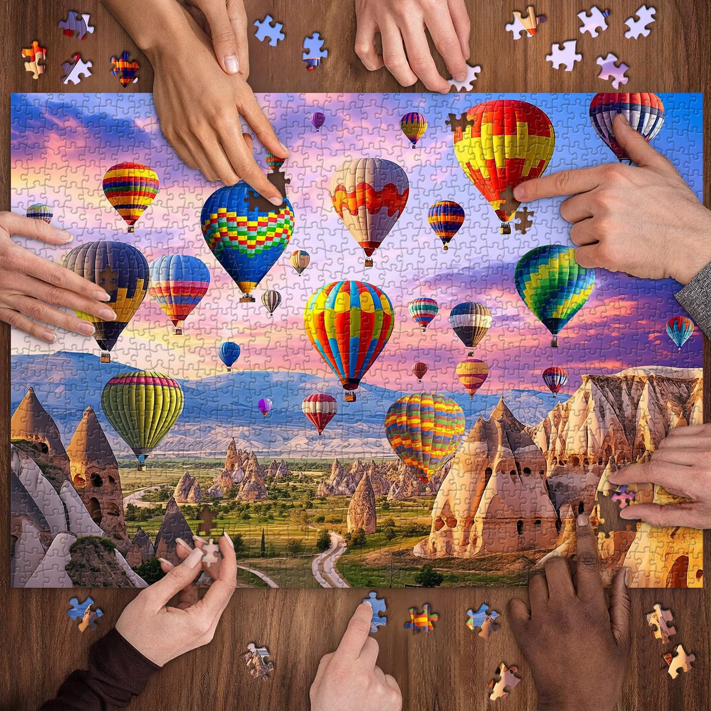 Colorful Hot Air Balloon Jigsaw Puzzle 1000 Pieces