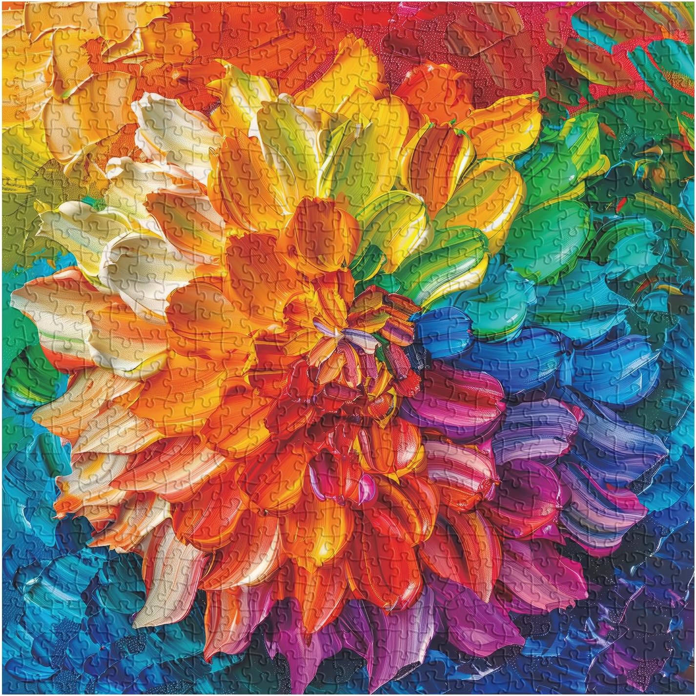 Vivid Dahlia Jigsaw Puzzle 1000 Pieces