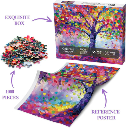 Colorful Canopy Jigsaw Puzzle 1000 Pieces