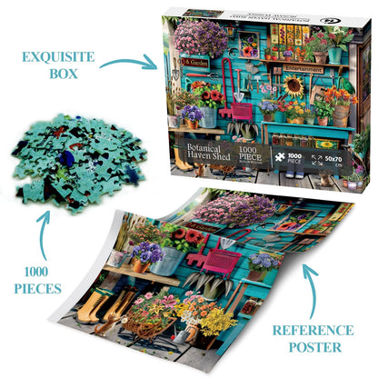 Botanical Haven Shed Jigsaw Puzzle 1000 Pieces