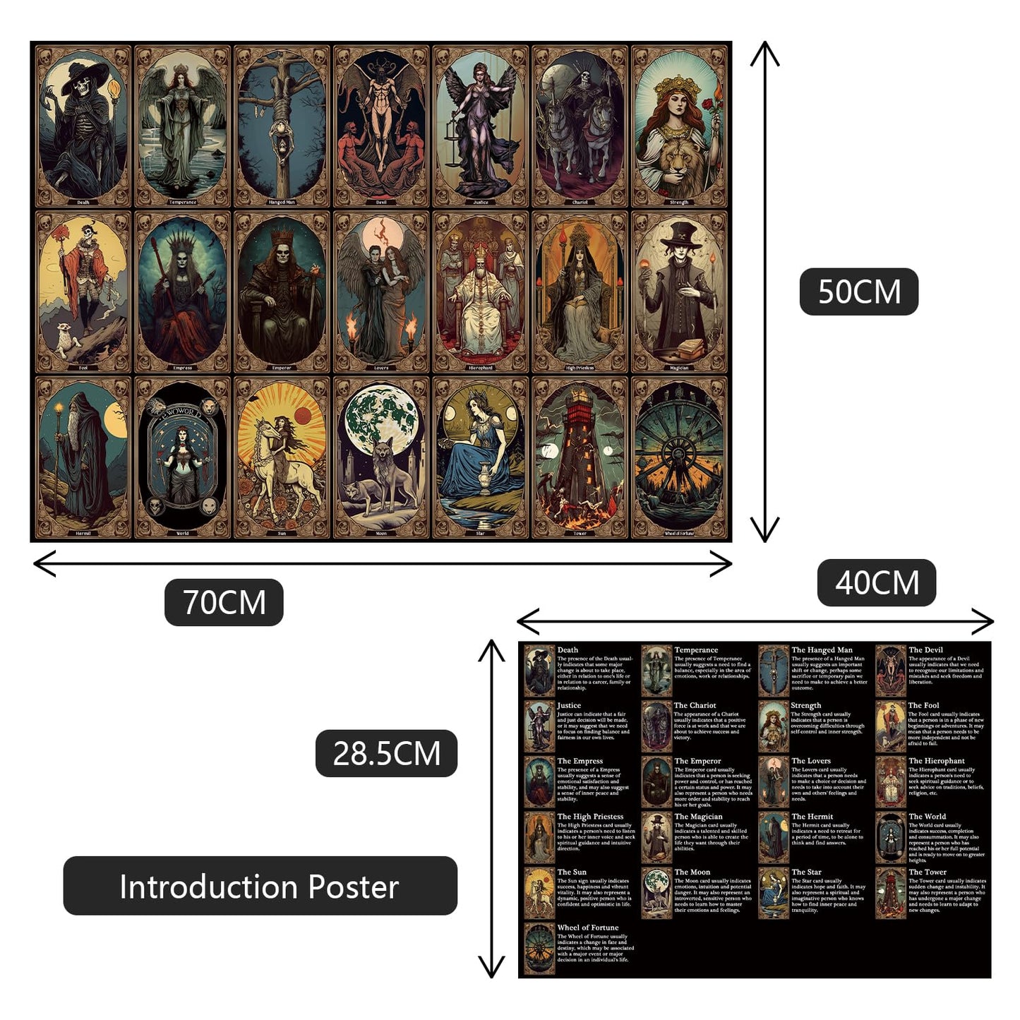 Horror Tarot Cards Jigsaw Puzzle 1000 Pieces