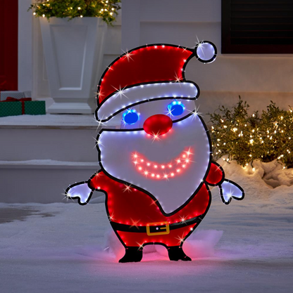 Illuminated Crooning Claus