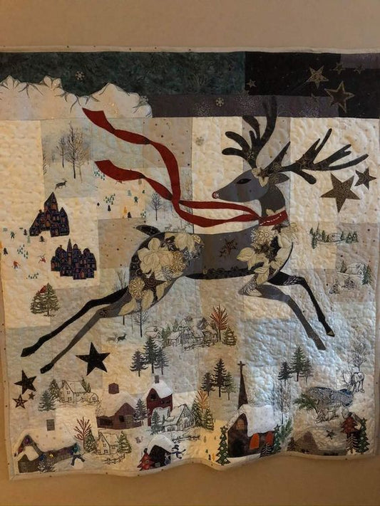 Christmas Reindeer CLA040124100 Quilt Blanket