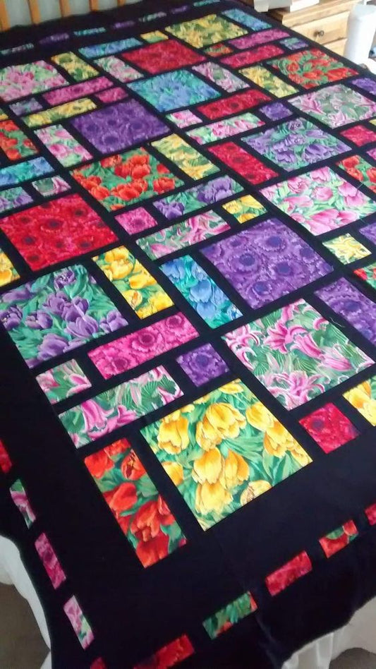 Flower Patchwork CLA16112328 Quilt Blanket