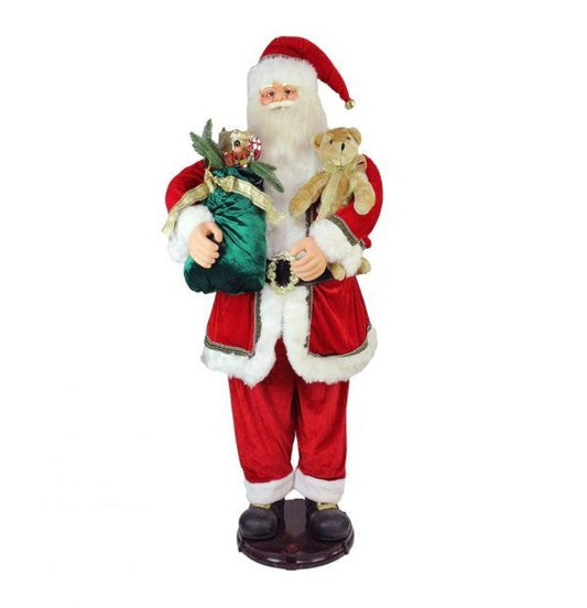 Christmas-5 deluxe traditional animated and musical dancing santa claus christmas figure