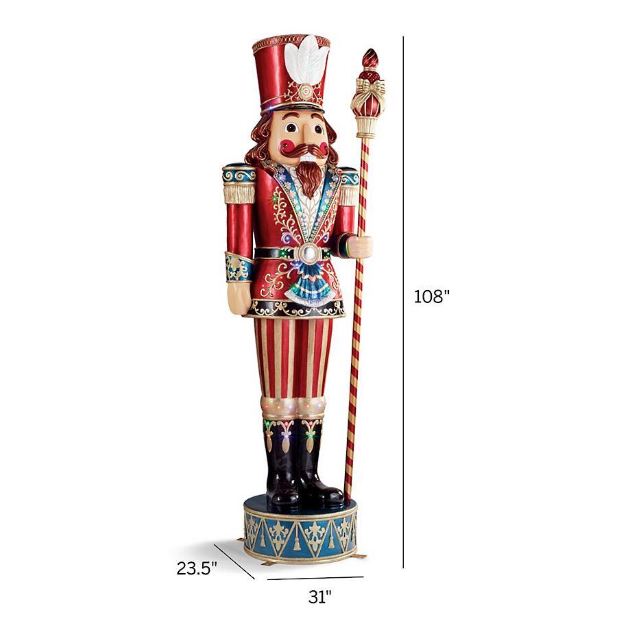 9' LED Giant Traditional Nutcracker