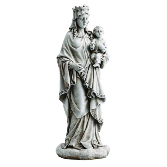 Madonna Queen of Heaven with Jesus Garden Statue