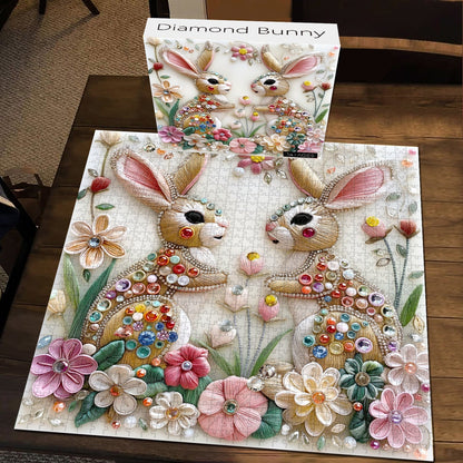 Diamond Bunny Jigsaw Puzzle 1000 Pieces