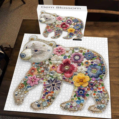 Gem Blossom Bear Jigsaw Puzzle 1000 Pieces