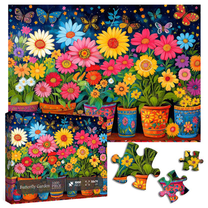 Butterfly Garden Jigsaw Puzzle 1000 Pieces