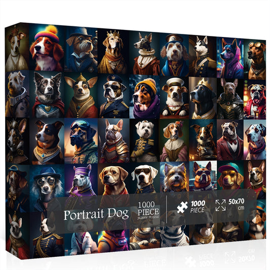 Portrait Dog Jigsaw Puzzle 1000 Pieces