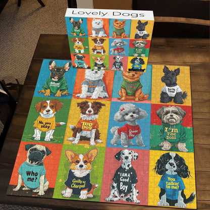 Lovely Dogs Jigsaw Puzzle 1000 Pieces