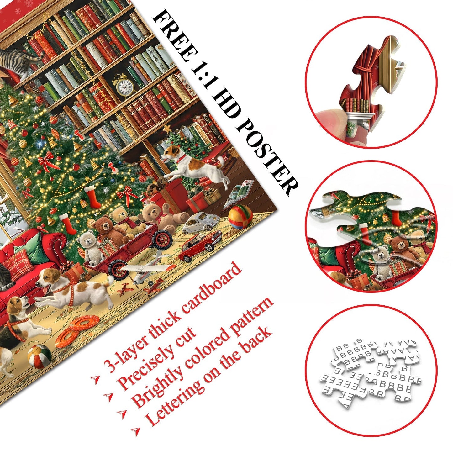 Christmas Cozy Cottage Jigsaw Puzzle 1000 Pieces