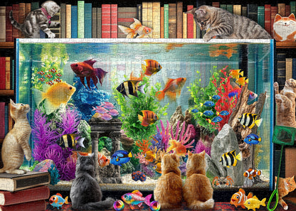 Cat and Fish Jigsaw Puzzle 1000 Pieces