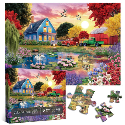 Colorful Dusk Jigsaw Puzzle 1000 Pieces