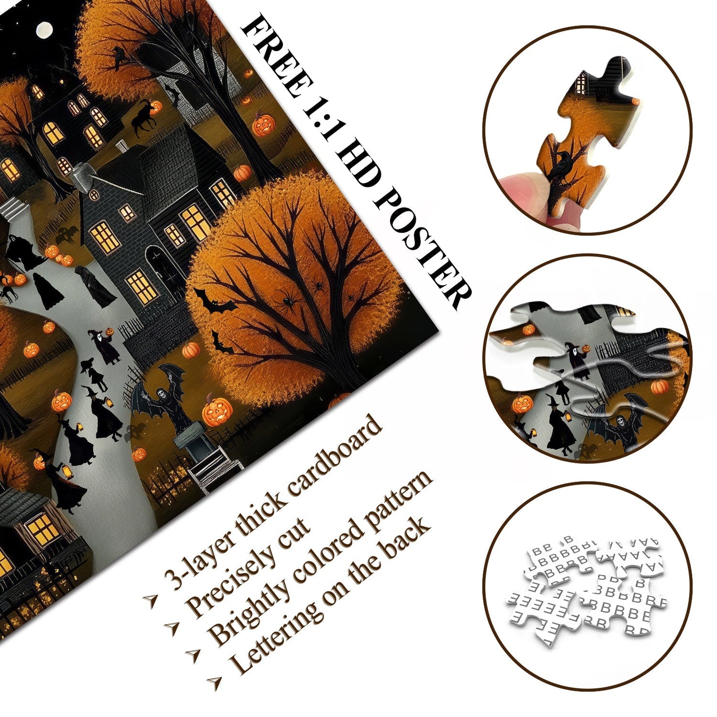 Halloween Hometown Jigsaw Puzzle 1000 Pieces