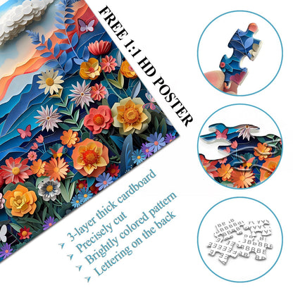 Art Flower Bush Jigsaw Puzzle 1000 Pieces