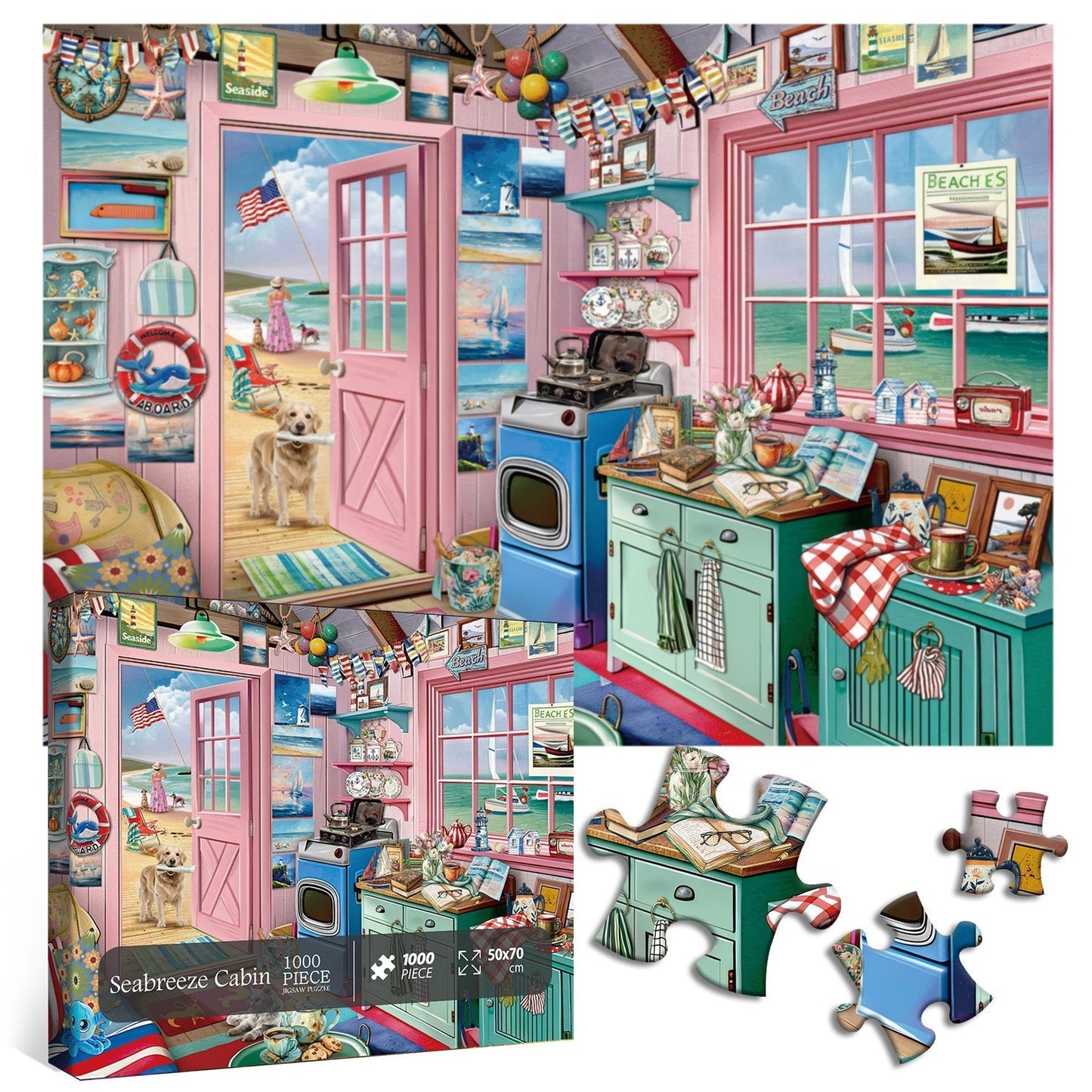 Seabreeze Cabin Jigsaw Puzzle 1000 Pieces