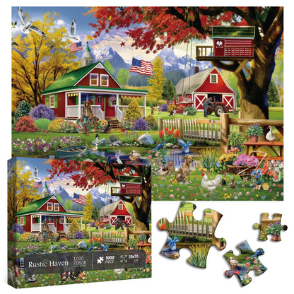 Rustic Haven Jigsaw Puzzle 1000 Pieces