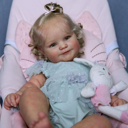 12"&16" Reborn Full Silicone Baby Doll Girl Madeleine with Flexible Cheek That Just Like a Real Baby