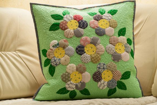 Hexagon Flower CLA080424124 Quilted Pillow Case