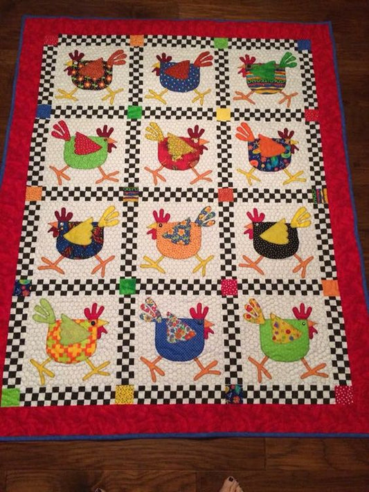 Chicken CLA271223195 Quilt Blanket