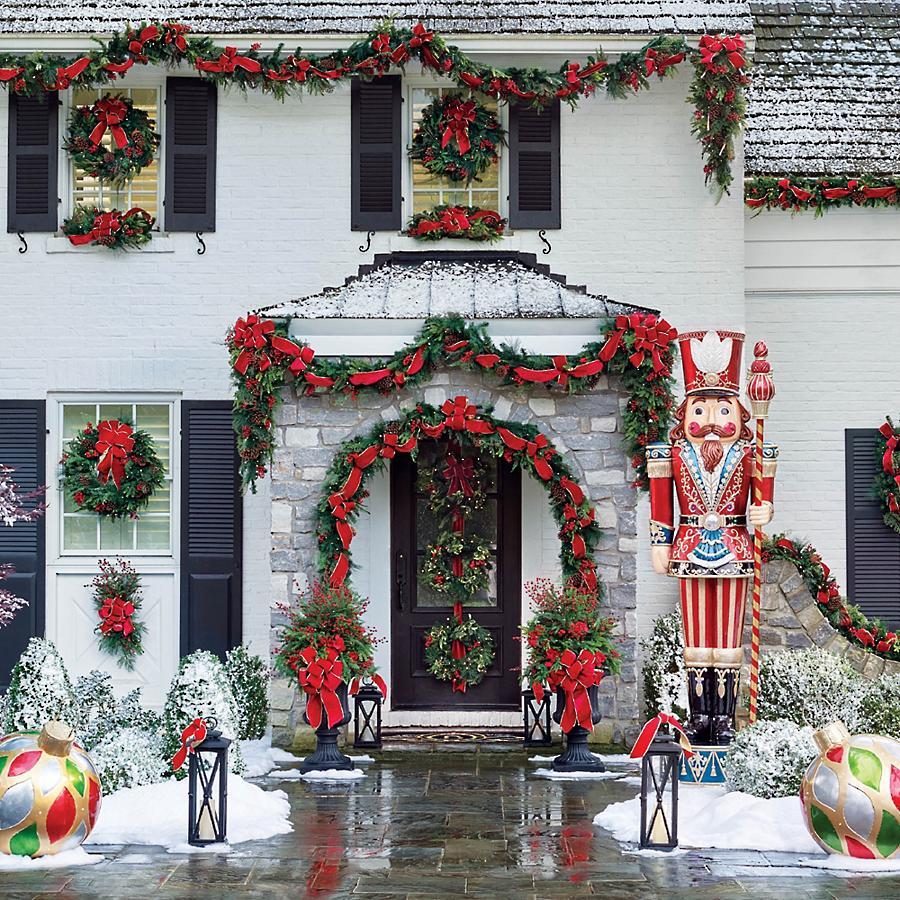 9' LED Giant Traditional Nutcracker