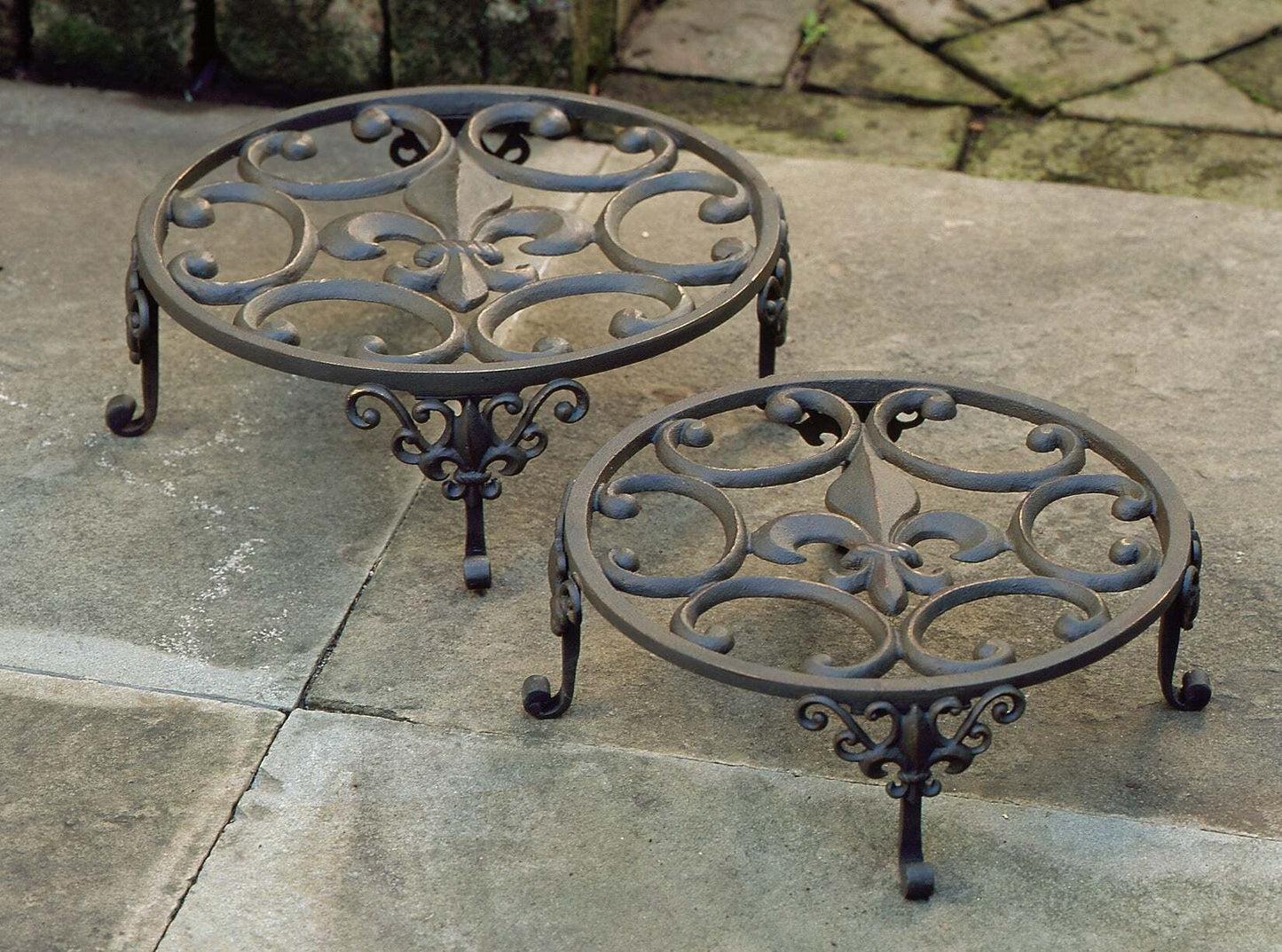 Fleur De Lis Plant Stands (Set of Two)