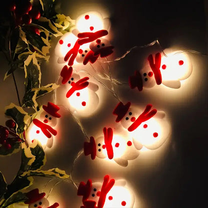 LED Christmas Snowman String Lights