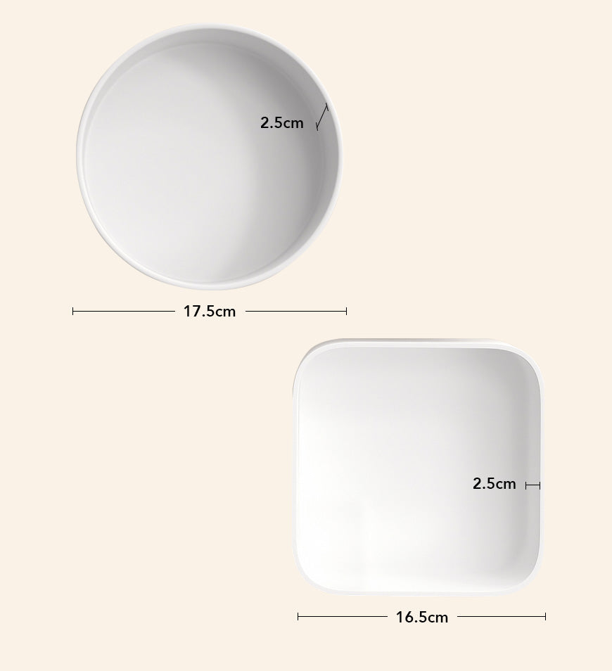 Snack Tray Round Rectangular Z69