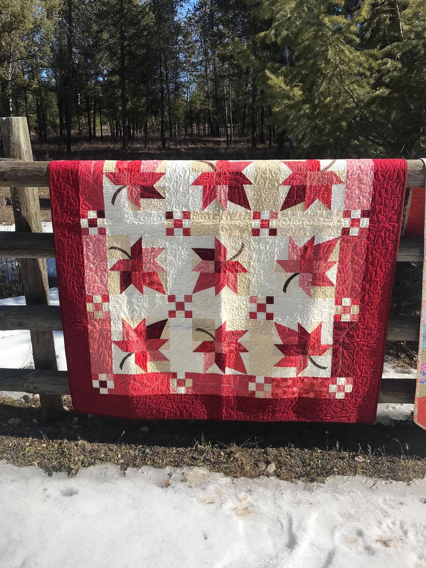 Maple Leaves CLDY040724060 Quilt Blanket