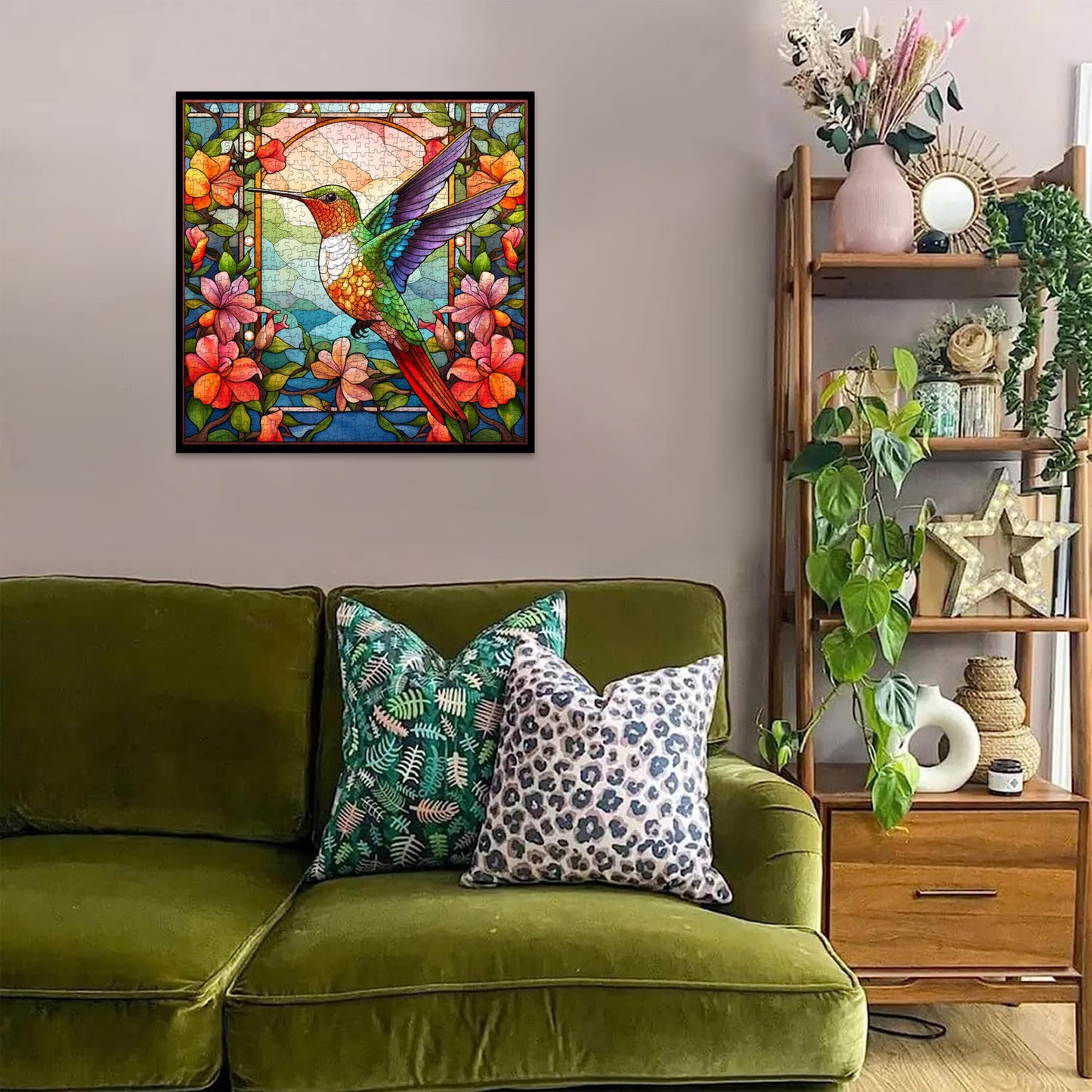 Flower Hummingbird Jigsaw Puzzle 1000 Pieces