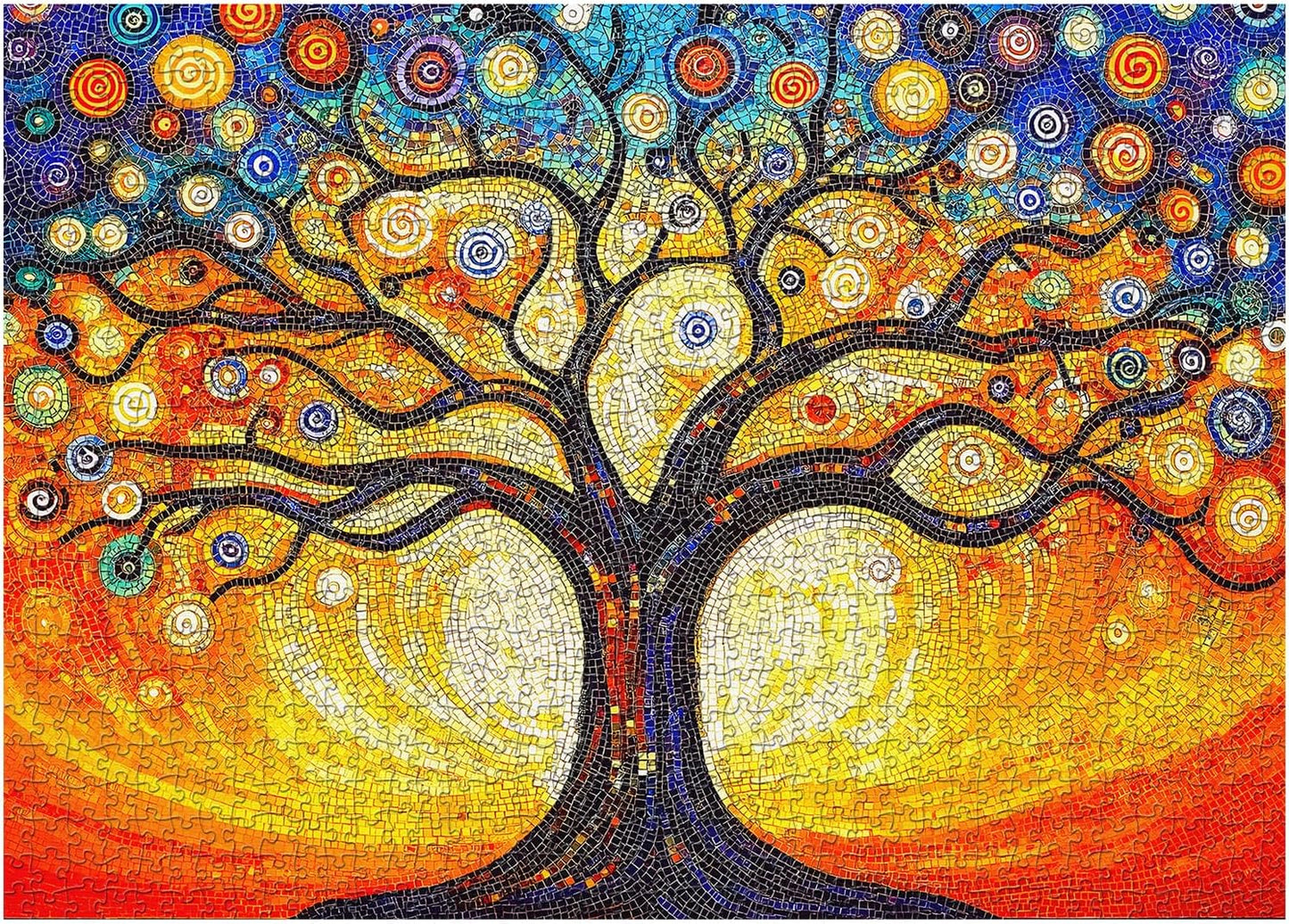 MOSAIC TREE OF LIFE Jigsaw Puzzle 1000 Pieces