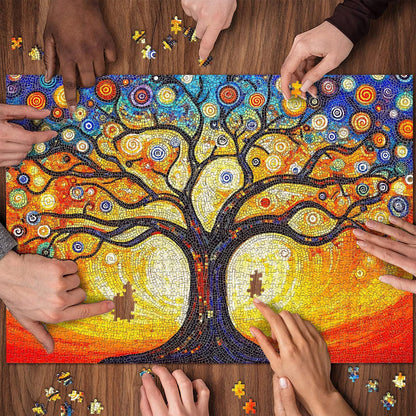 MOSAIC TREE OF LIFE Jigsaw Puzzle 1000 Pieces