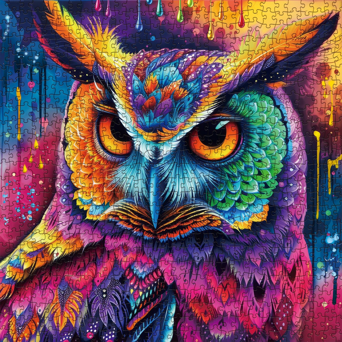 Colorful Owl Jigsaw Puzzle 1000 Pieces