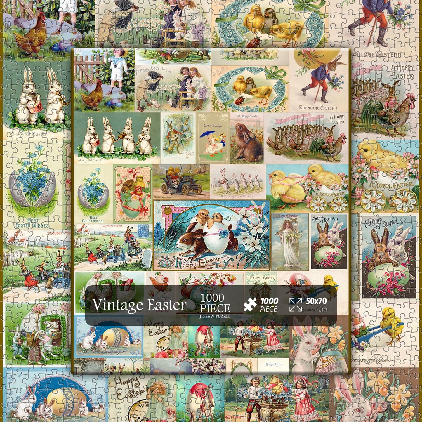 Vintage Easter Jigsaw Puzzle 1000 Pieces