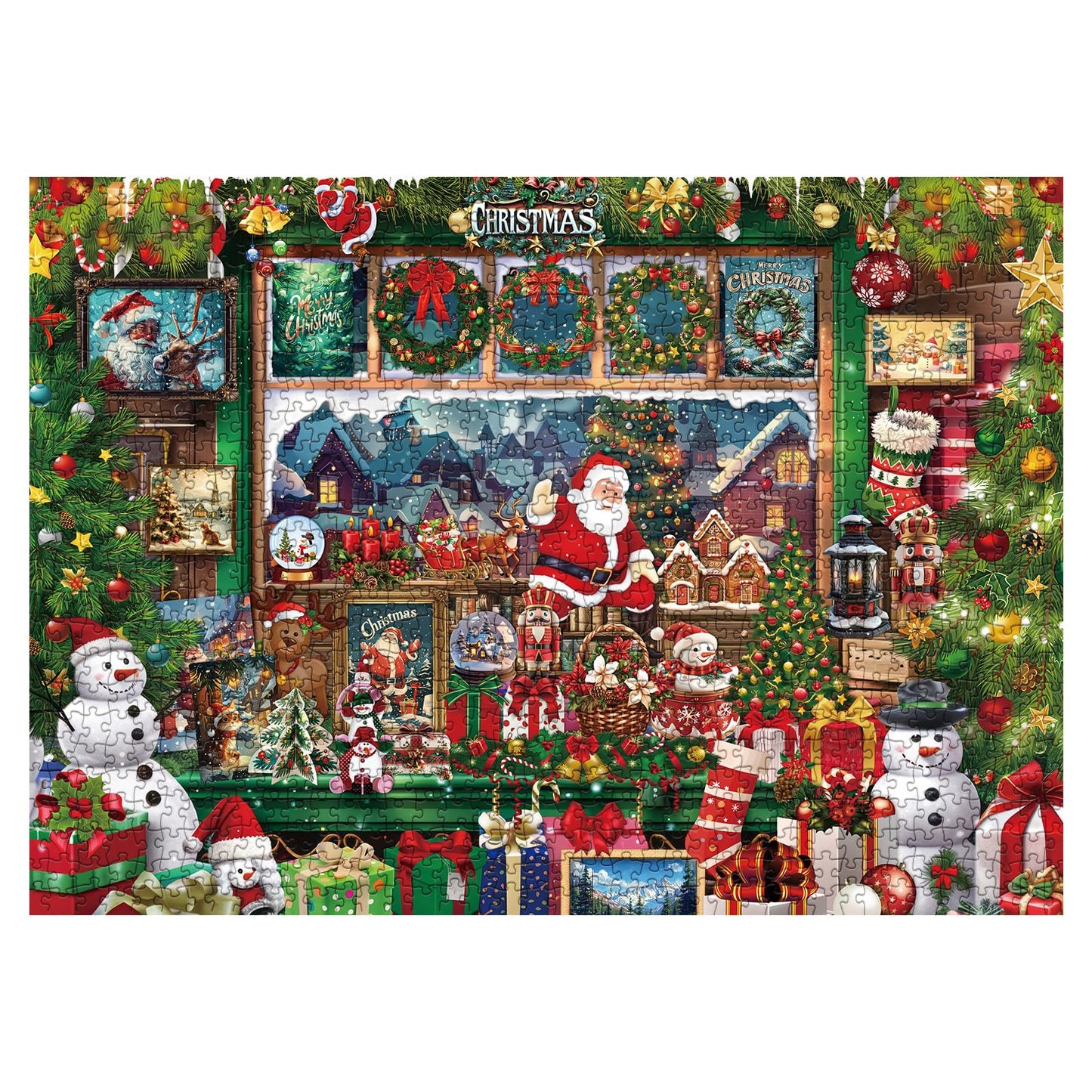 Christmas Ornament Advent Calendar Jigsaw Puzzle 1000 Pieces