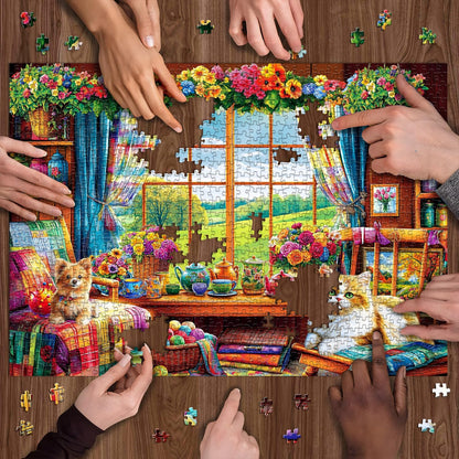 Cozy Flower Retreat Jigsaw Puzzle 1000 Pieces