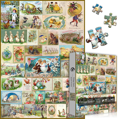 Vintage Easter Jigsaw Puzzle 1000 Pieces