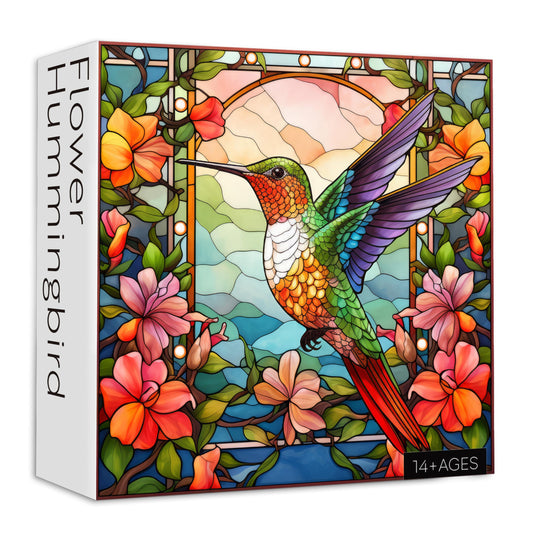 Flower Hummingbird Jigsaw Puzzle 1000 Pieces