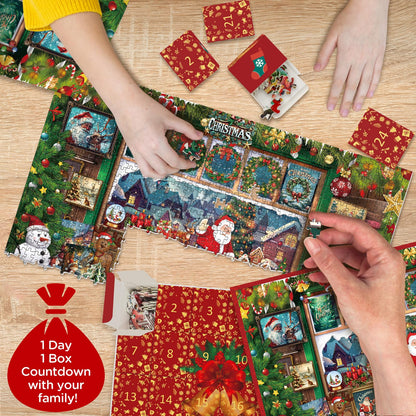 Christmas Ornament Advent Calendar Jigsaw Puzzle 1000 Pieces