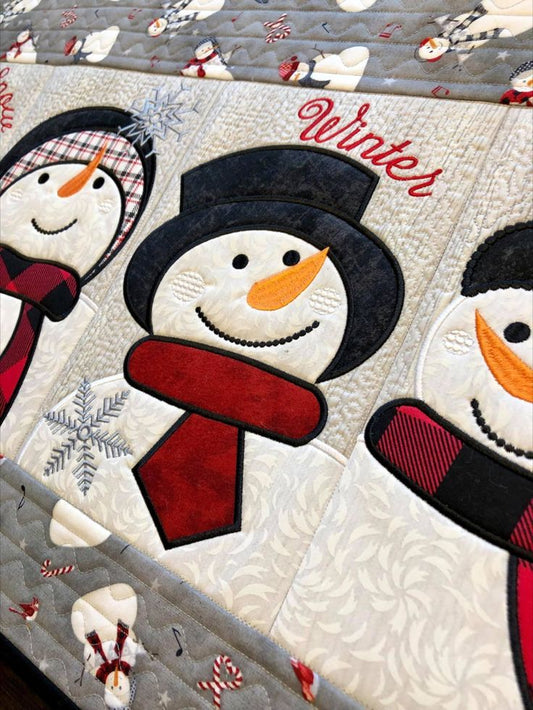 Snowman CLA21112363 Quilted Table Runner