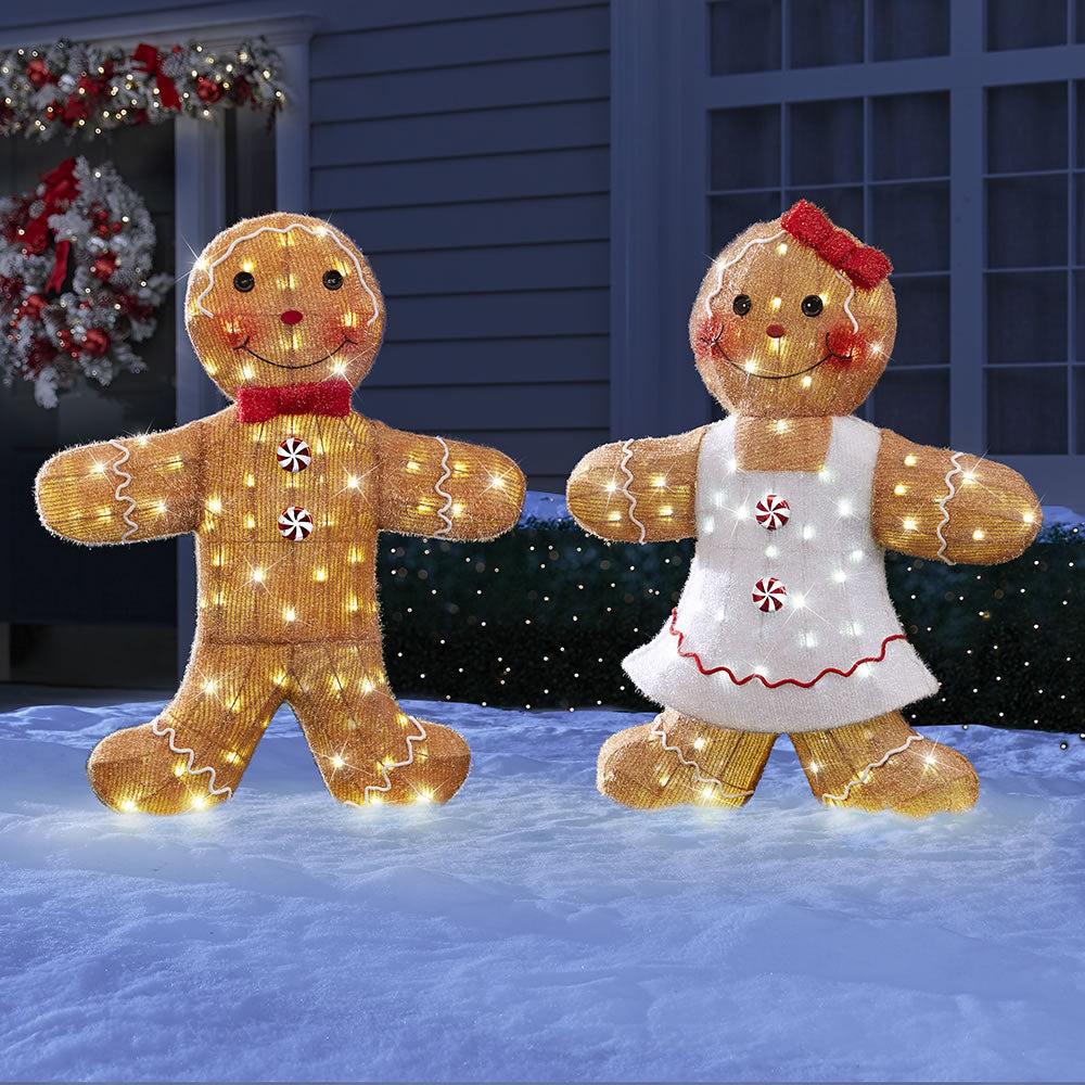 The 47" Twinkling Gingerbreads