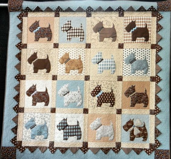 Scottish Terrier CLA15112329 Quilt Blanket